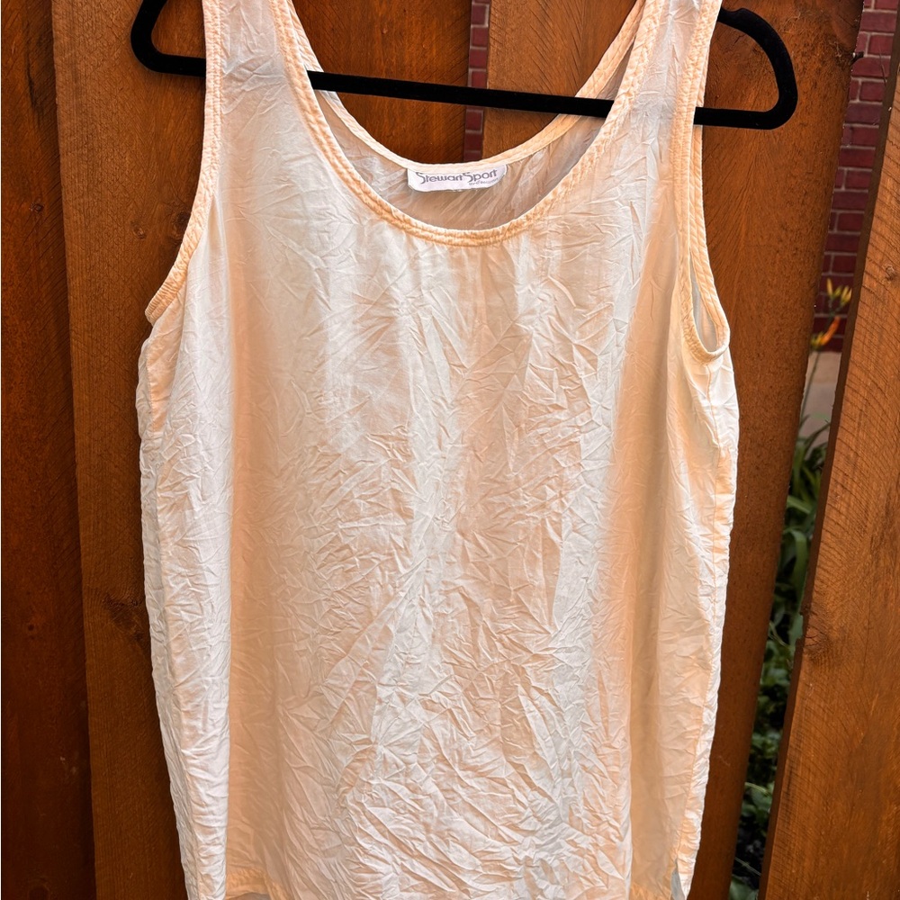Women's vintage silk sleeveless blouse